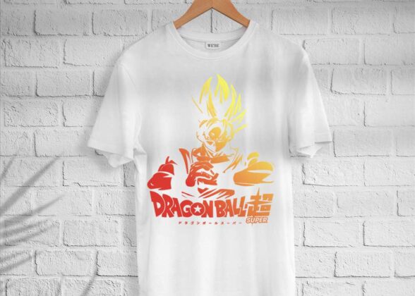 Men’s Cotton Dragon Ball Print T-shirt