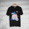 Men’s Cotton Angel Fox Print T-shirt