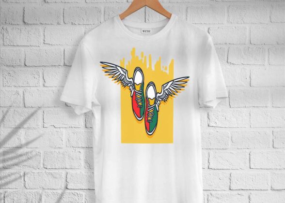 Men’s Cotton Wing Shoes T-shirt