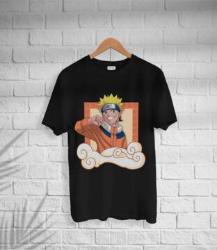 Men’s Cotton Naruto Print T-shirt