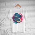 Men’s Cotton Evil Dragon Print T-shirt