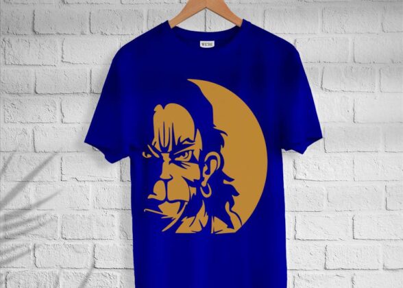 Men’s Cotton Hanuman Print T-shirt