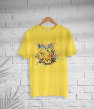 Men’s Cotton Colorful Lion T-shirt