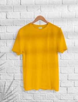 Men’s Orange Plain t-shirt