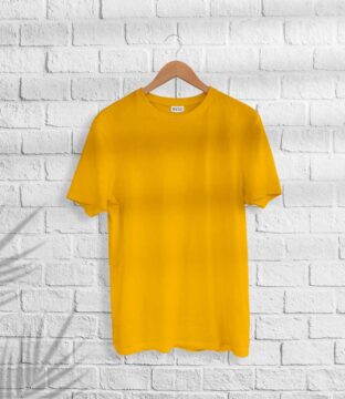 Men’s Orange Plain t-shirt