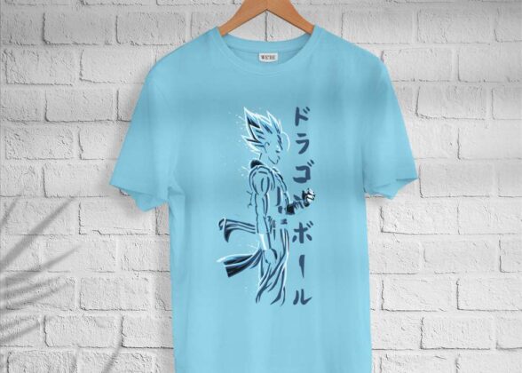 Men’s Cotton Goku Print T-shirt