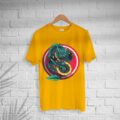 Men’s Cotton Evil Dragon Print T-shirt