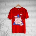 Men’s Cotton Angel Fox Print T-shirt