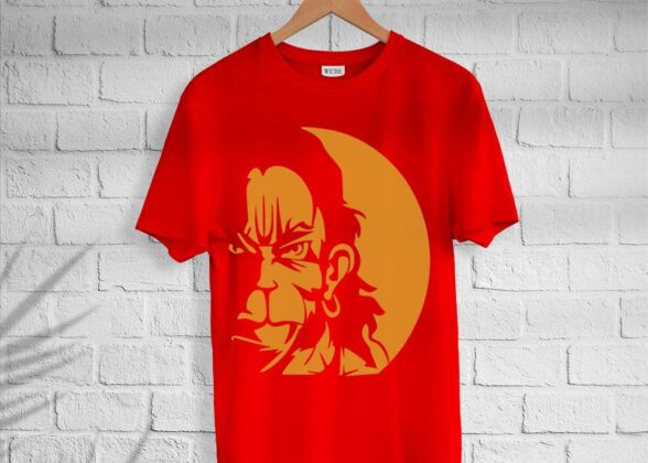 Men’s Cotton Hanuman Print T-shirt