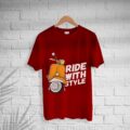 Men’s Cotton Scooter Print T-shirt