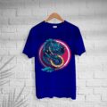 Men’s Cotton Evil Dragon Print T-shirt