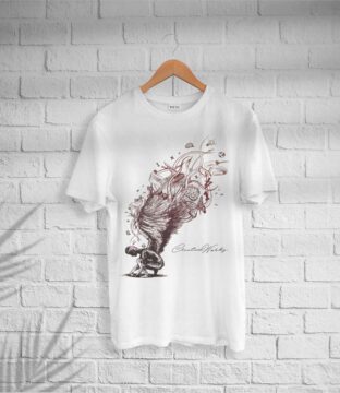 Men’s Cotton Creative Print T-shirt