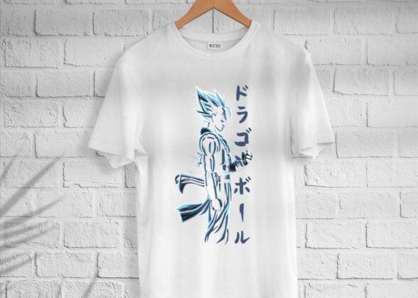 Men’s Cotton Goku Print T-shirt