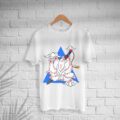 Men’s Cotton Angel Fox Print T-shirt