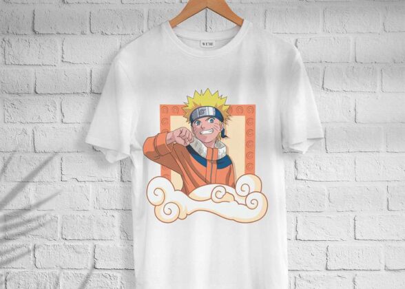 Men’s Cotton Naruto Print T-shirt