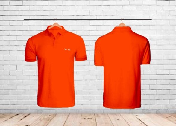 Men’s Orange Polo T-shirt